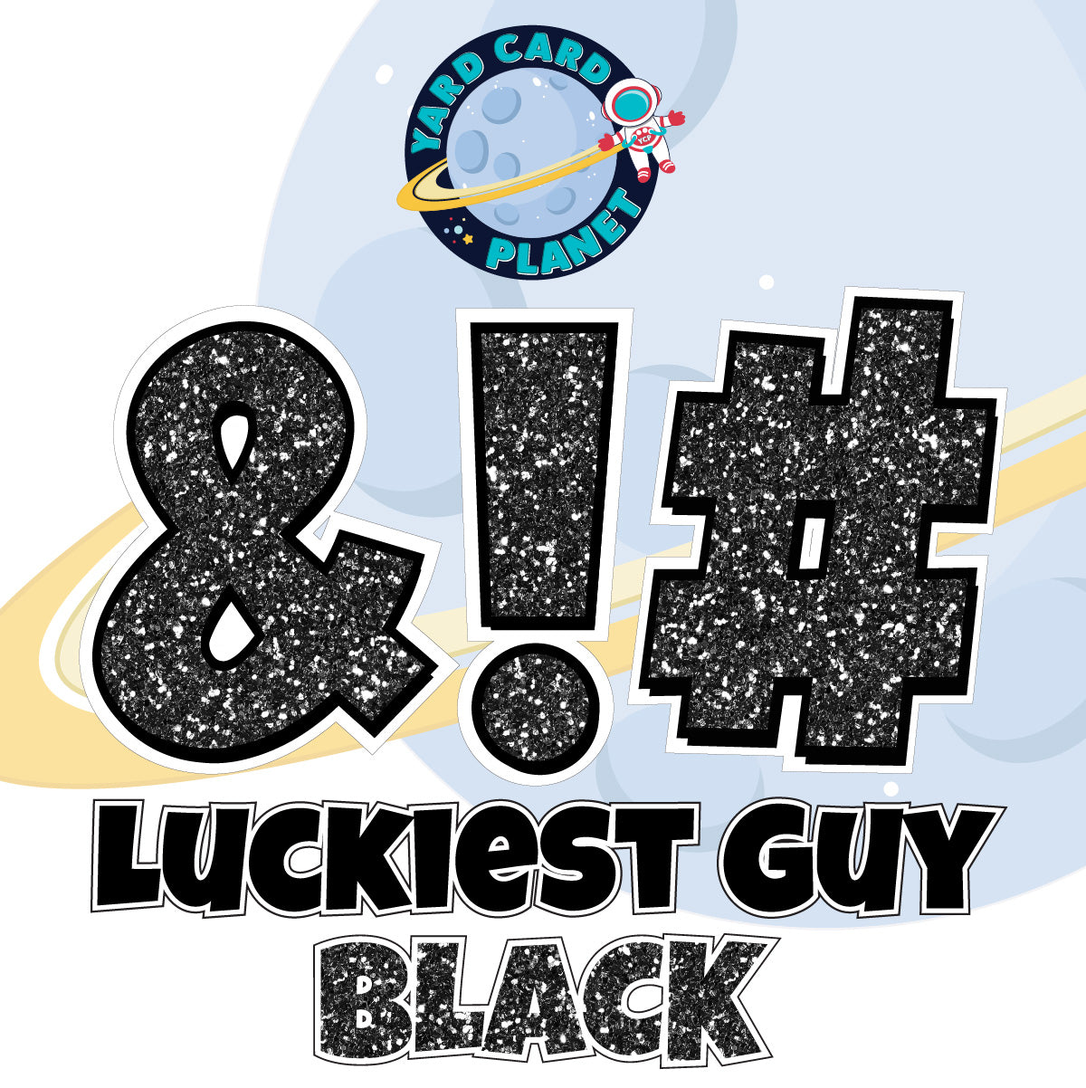 23" Luckiest Guy 21 pc. Symbol Set in Glitter Pattern