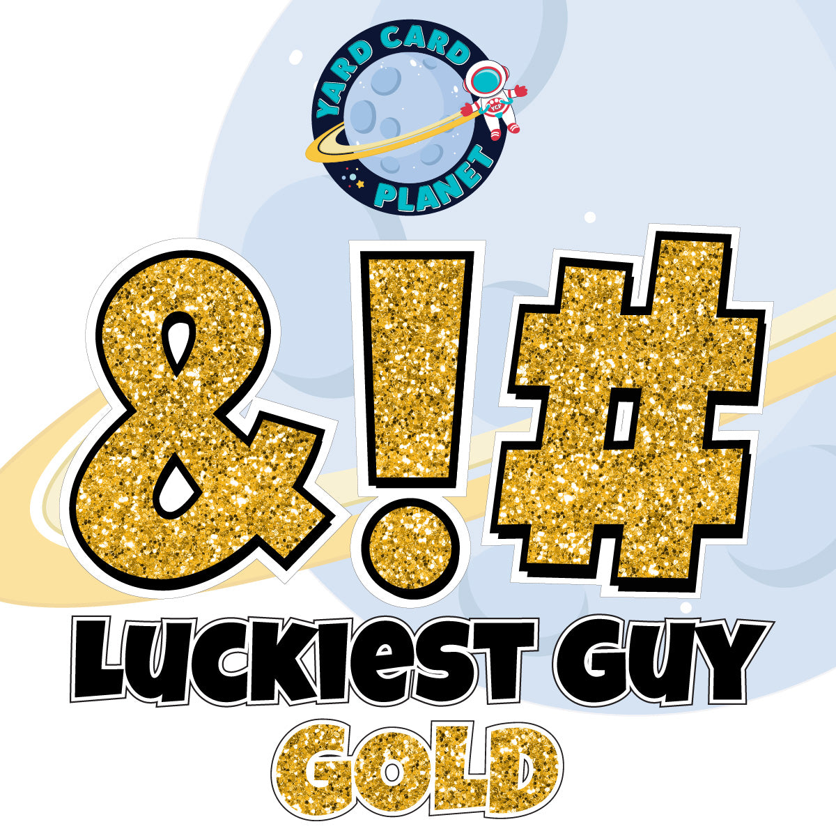 23" Luckiest Guy 21 pc. Symbol Set in Glitter Pattern