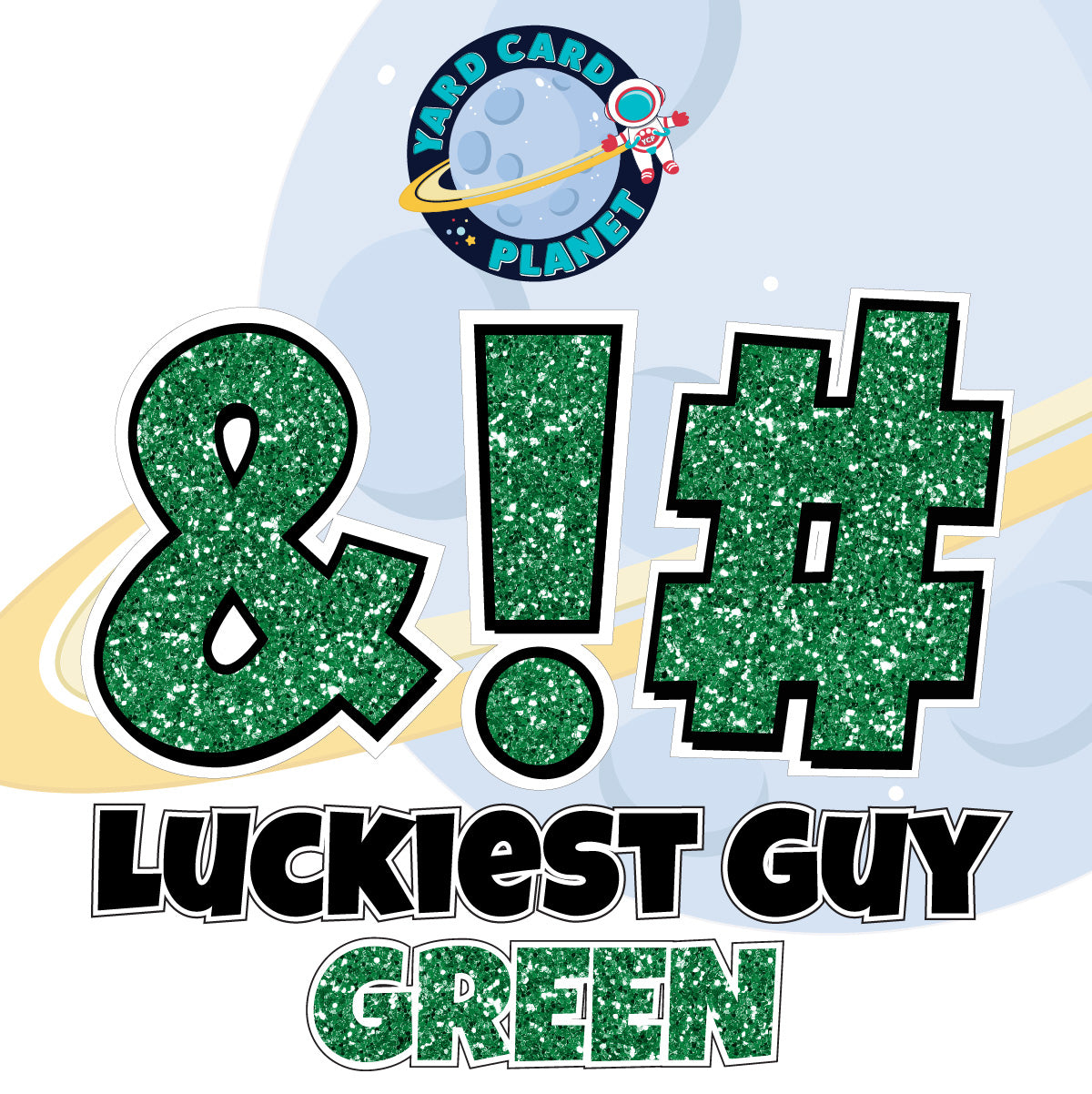 23" Luckiest Guy 21 pc. Symbol Set in Glitter Pattern