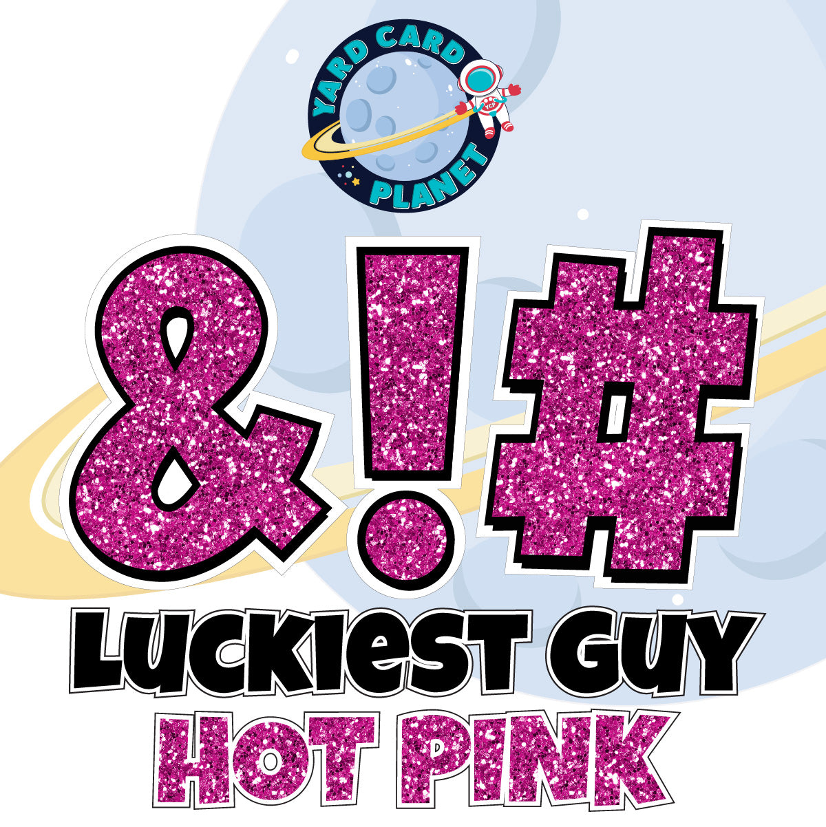 23" Luckiest Guy 21 pc. Symbol Set in Glitter Pattern