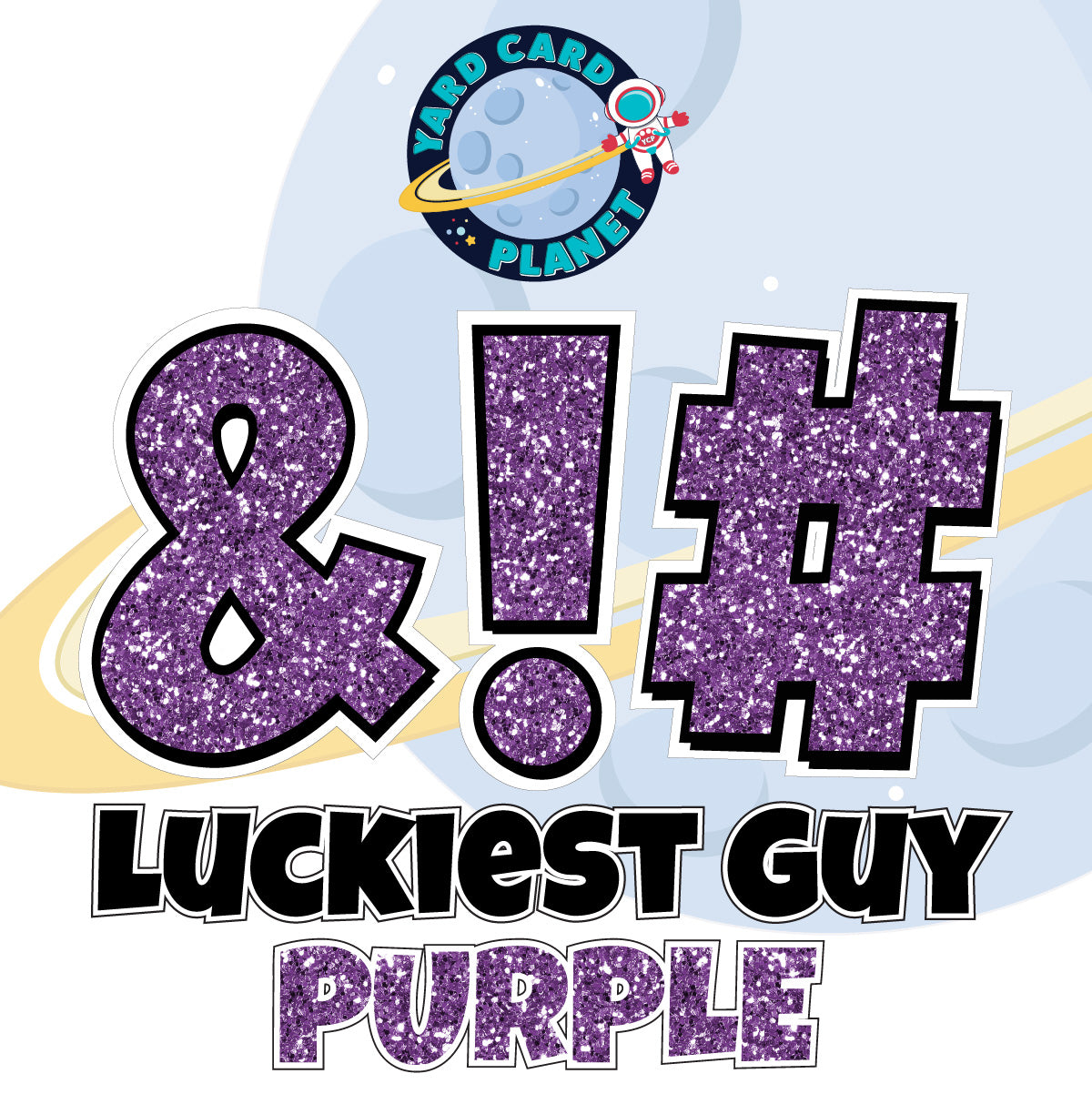 23" Luckiest Guy 21 pc. Symbol Set in Glitter Pattern