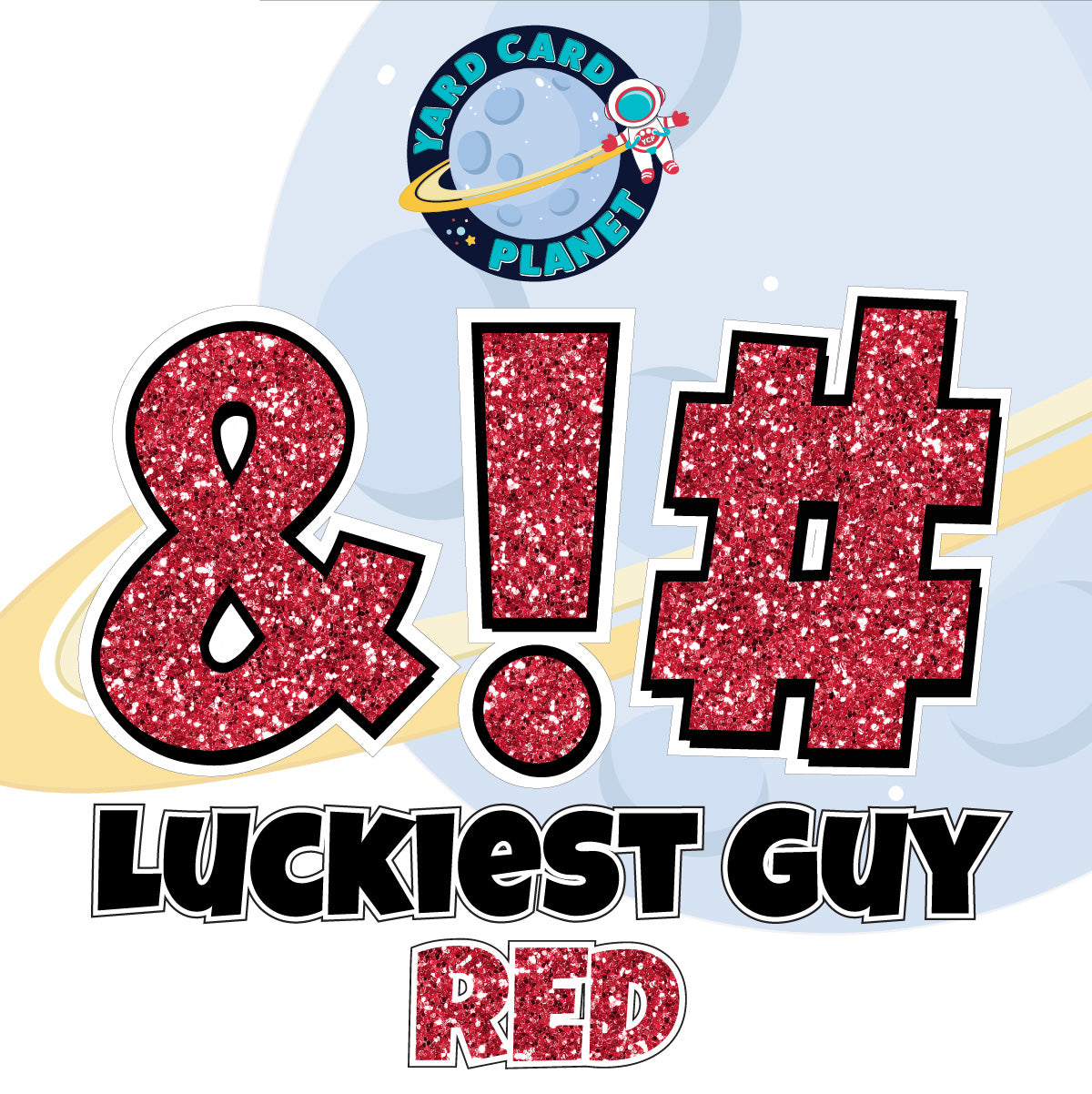 23" Luckiest Guy 21 pc. Symbol Set in Glitter Pattern