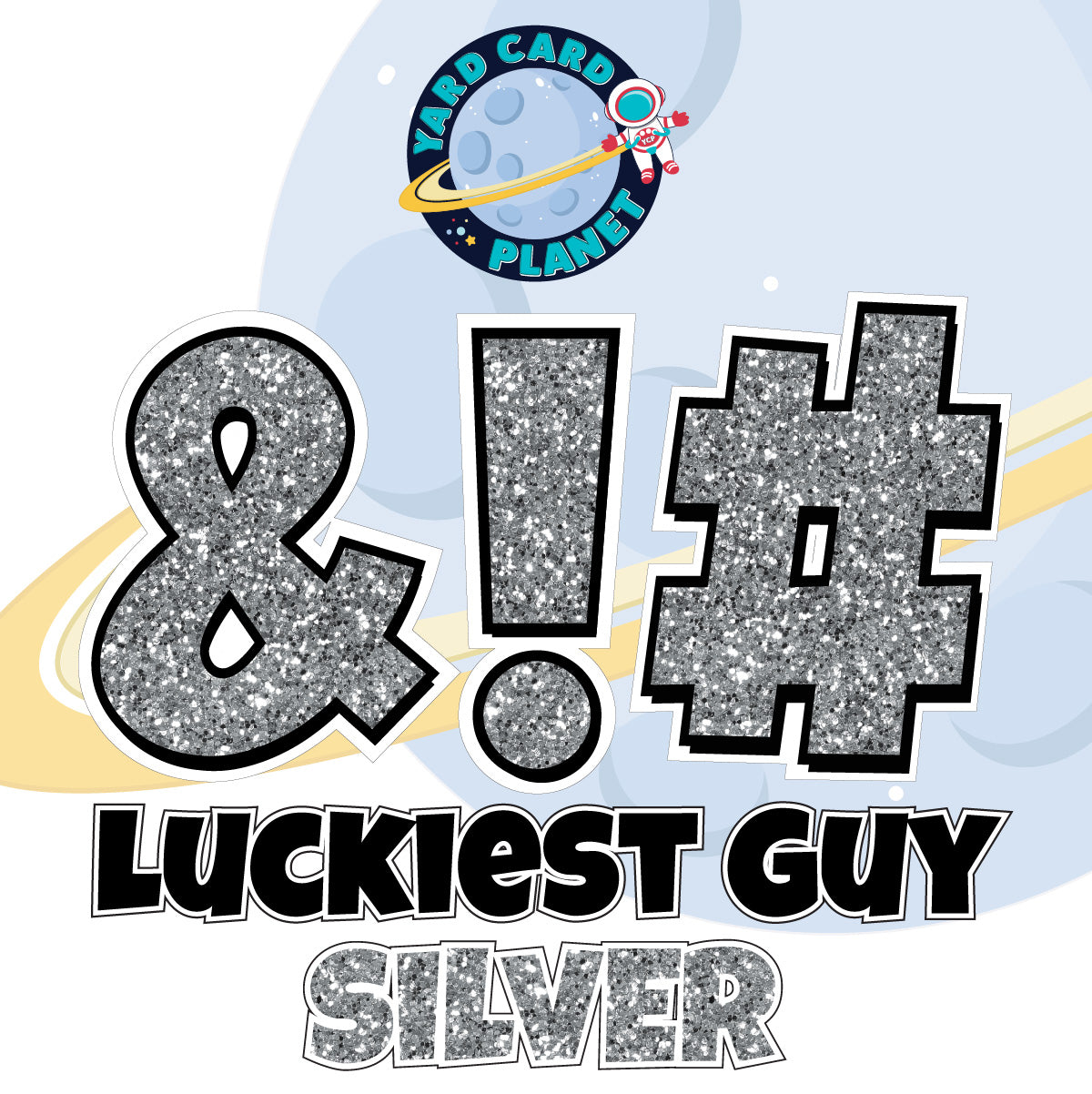 23" Luckiest Guy 21 pc. Symbol Set in Glitter Pattern