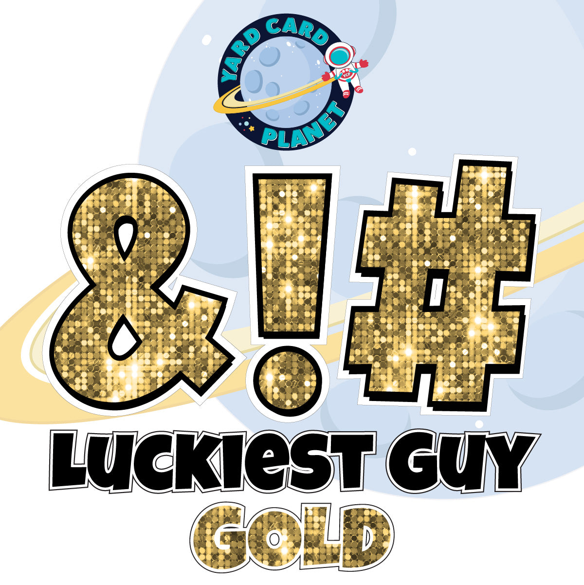 23" Luckiest Guy 21 pc. Symbol Set in Sequin Pattern