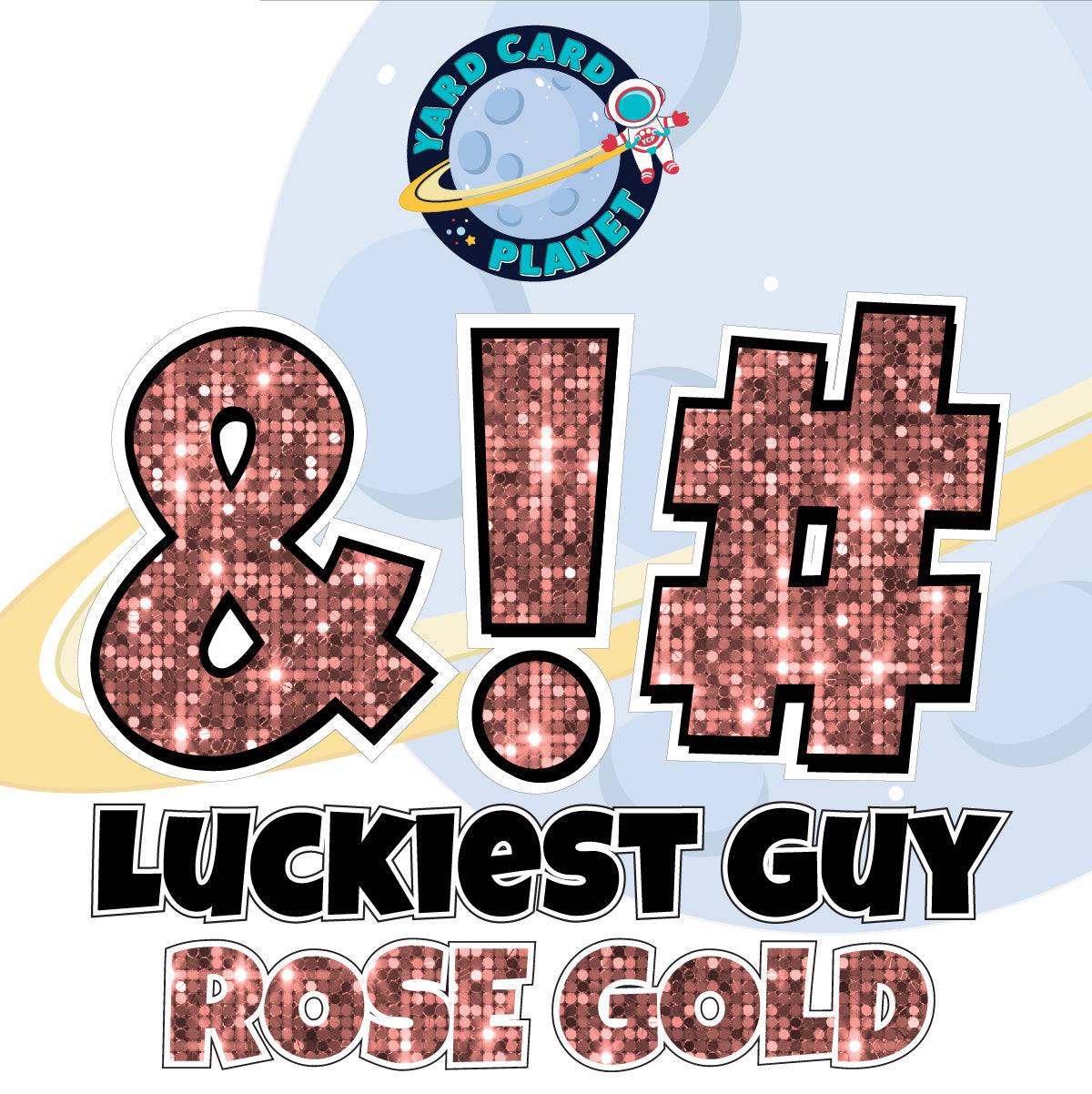 23" Luckiest Guy 21 pc. Symbol Set in Sequin Pattern