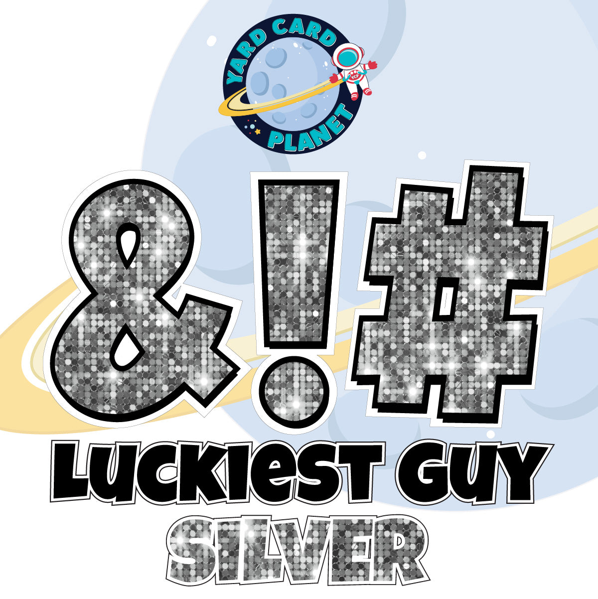 23" Luckiest Guy 21 pc. Symbol Set in Sequin Pattern