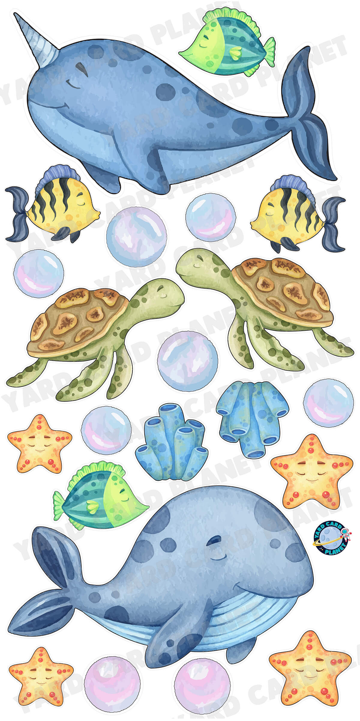 Under The Sea Yard Card Flair Set - Part 1