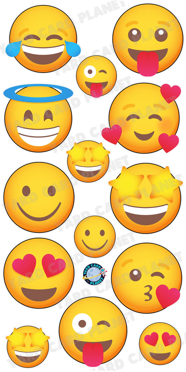 Emojis Yard Card Flair Set - Part 1