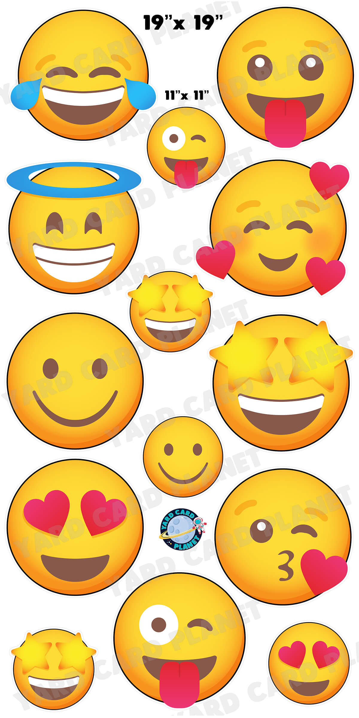 Emojis Yard Card Flair Set - Part 1