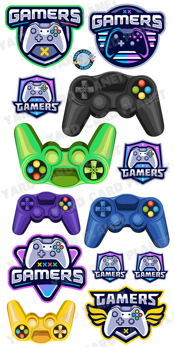 We Are Gamers Video Game Yard Card Flair Set