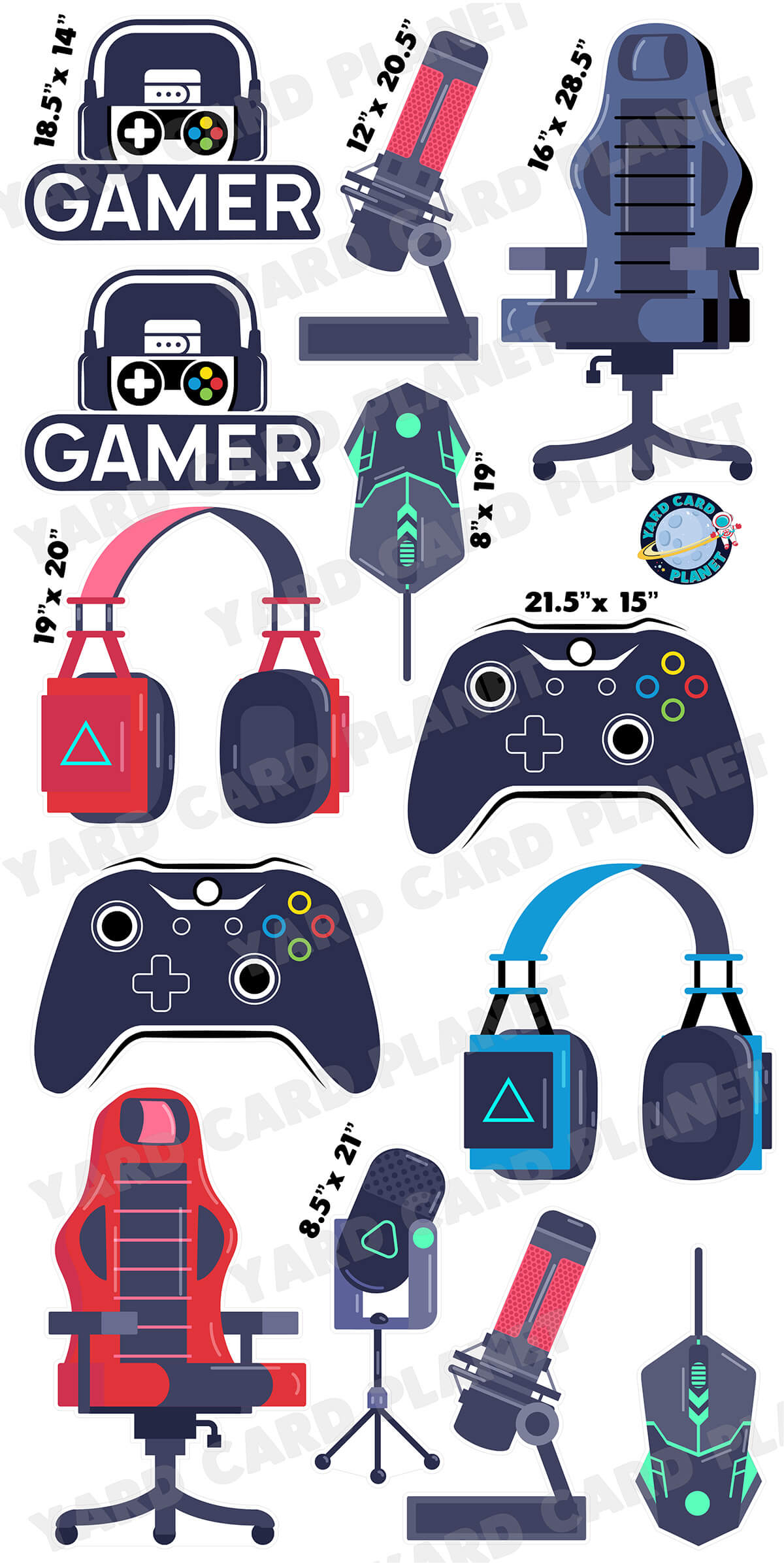 PC Gamer Yard Card Flair Set