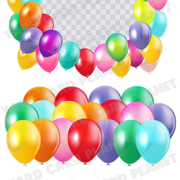 birthday balloon border clipart