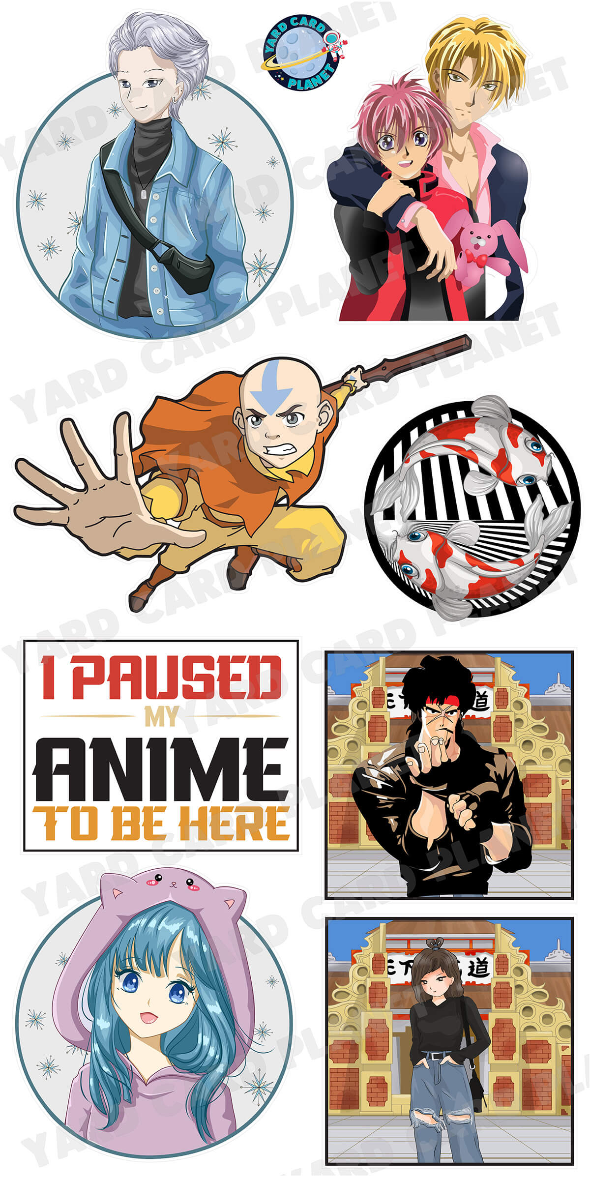 Anime Yard Card Flair Set