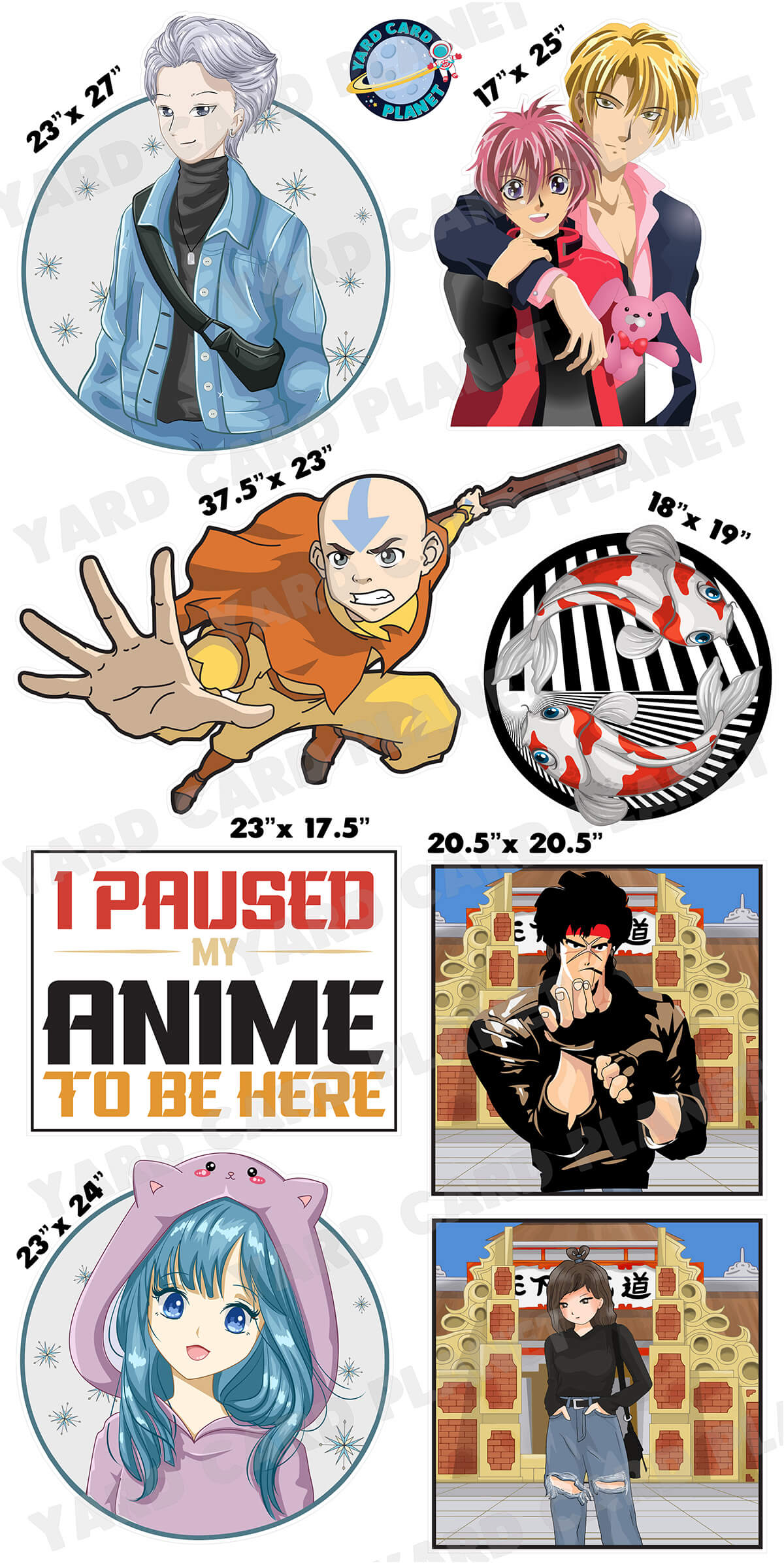 Anime Yard Card Flair Set