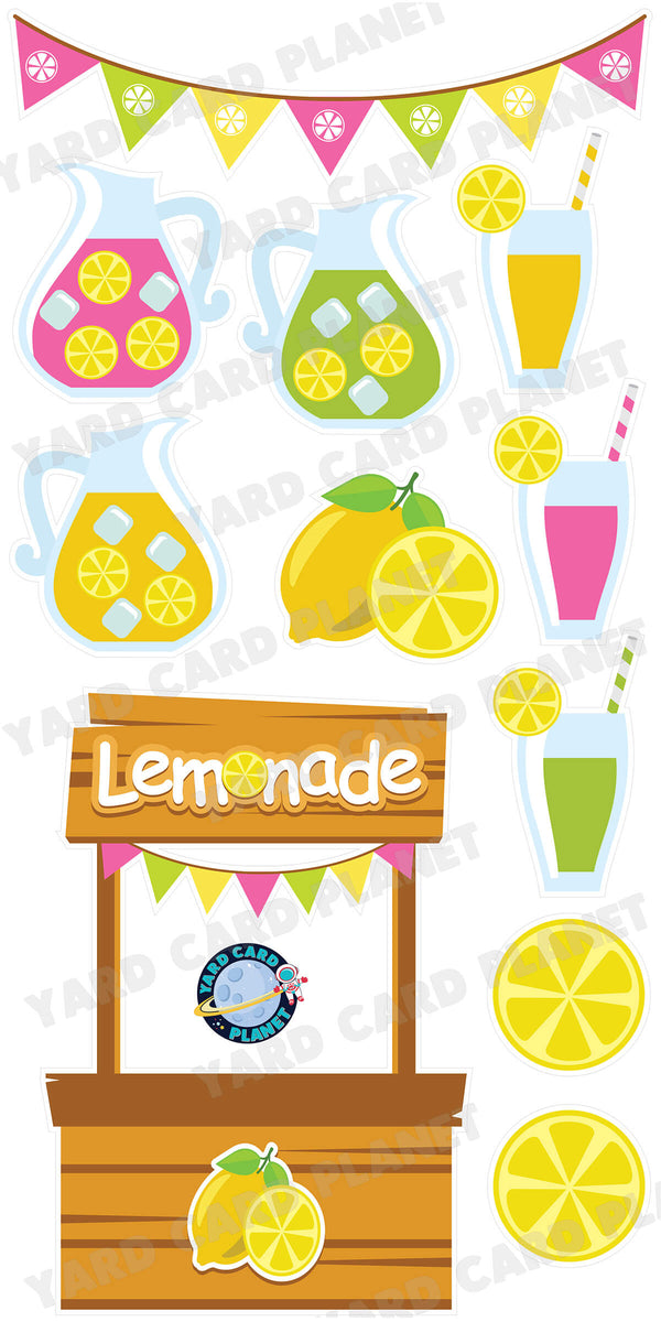 Lemonade Stand Photo Frame and Yard Card Flair Set