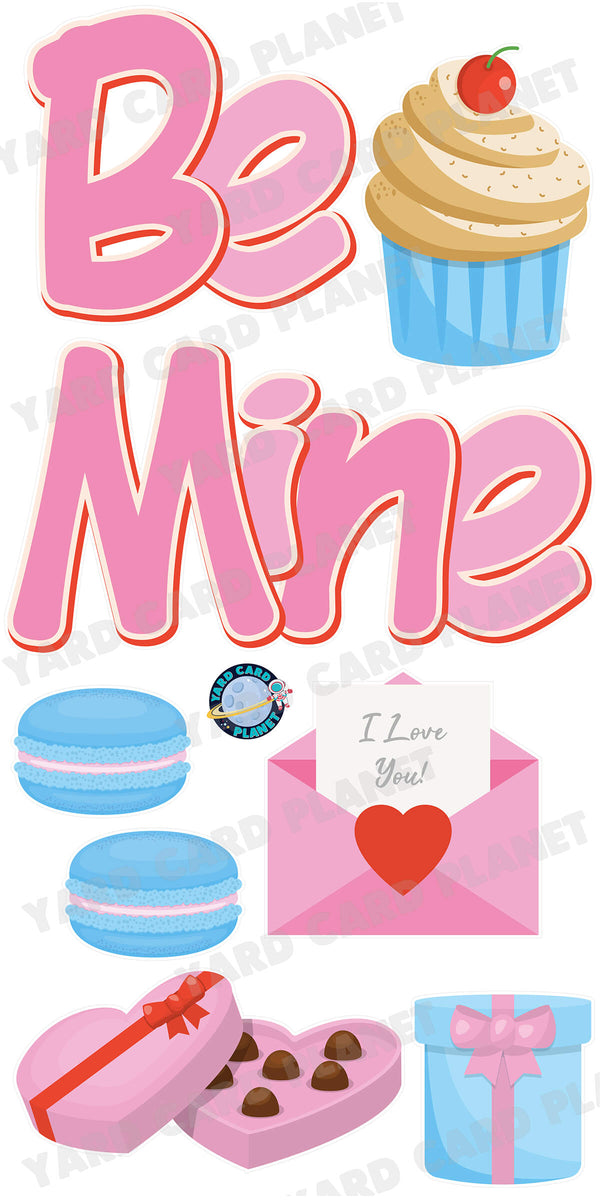 Be Mine EZ Quick Set with Sweets Yard Card Flair Set