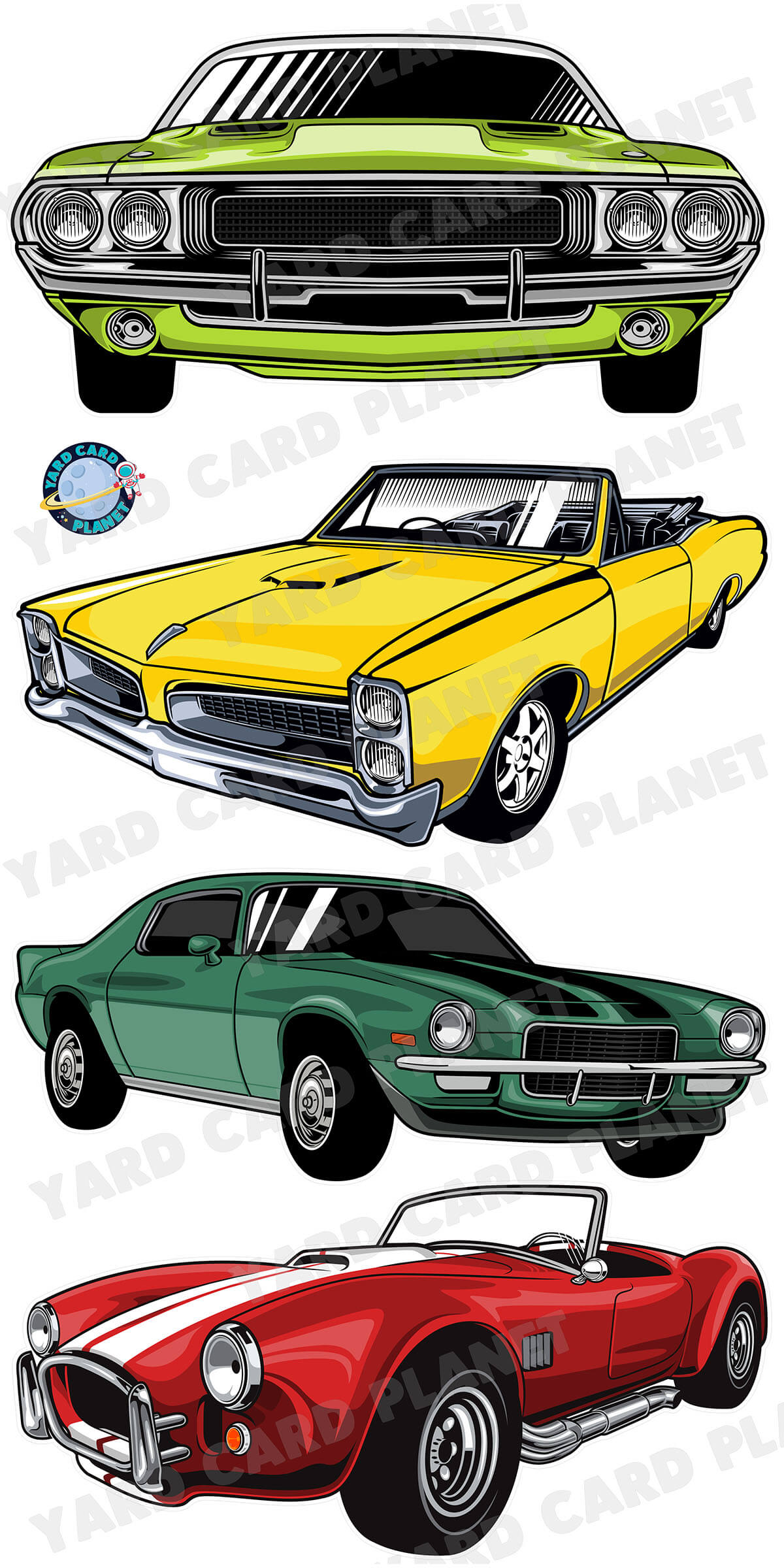 Classic Cars Yard Card Flair Set - Part 1