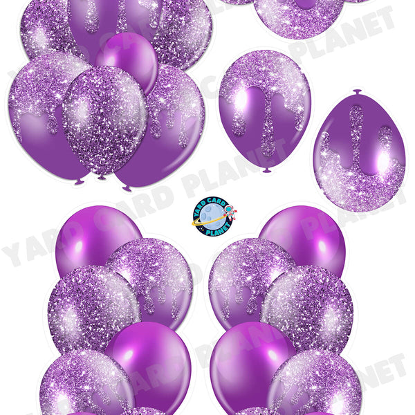 Hot Balloon Bundles, Colorful, Bouquets Yard Cards (M423HS)